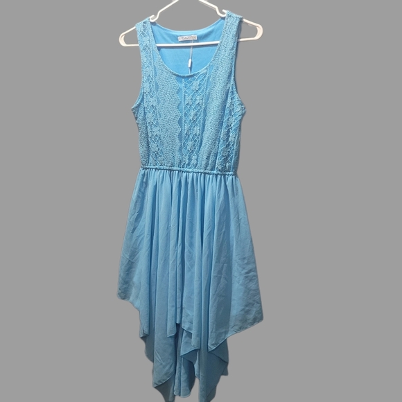 Katie blue asymmetrical dress Size m - Picture 3 of 8